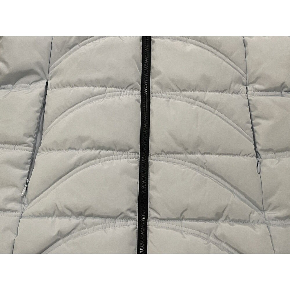 Nautica Women's Puffer Jacket Hooded Light Blue Size Meduim EUC - Picture 4 of 6